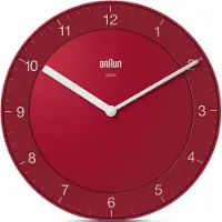 Braun BC06R - Wandklok - Analoog - Rood