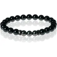 Memphis Kralen armband Agaat Black Beads