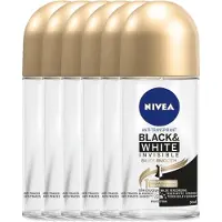Nivea Deoroller Black & White Invisible Silky Smooth - 50 ml