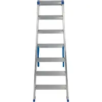 Escalo – Industriële trapladder – Sparta Duo – Aluminium – 2x7 treden – 150 cm