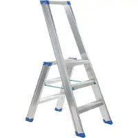 Escalo – Industriële trapladder – Sparta – Aluminium – 3 treden – 127 cm