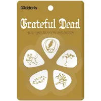 D'Addario Grateful Dead Icons plectrums wit celluloid medium 10-pack