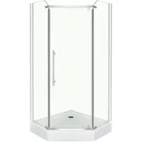 Novoterm Glasgow douchecabine vijfhoek 90x90cm