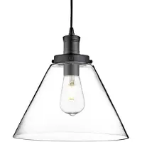 Searchlight Hanglamp Pyramid Ø 29cm Zwart