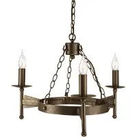 Elstead Lighting LED Kroonluchter | 3X E14 Max 60W | Dimbaar | Old Bronze