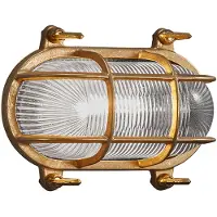 Nordlux Wandlamp E27 | Helford | IP64 | Messing