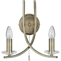 Searchlight Messing Wandlamp Ascona