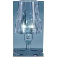 Kartell Tafellampe , Take, Blauw, Woonkamer, Kunststof, Designer