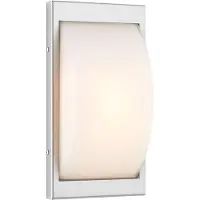 LCD Wandlamp buiten 068, dimbaar, alu / grijs / zink, Roestvrij staal, Modern, Wandlamp buiten