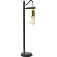 Elstead Lighting LED Tafellamp Douille | 1X E27 Max 60W | Black/Polished Brass