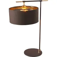 Elstead Lighting LED Tafellamp Balance | 1X E27 Max 60W | Brown/Polished Brass