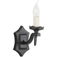 Elstead Lighting LED Wandlamp Rectory | 1X E14 Max 60W | Black