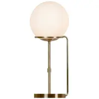 Searchlight Tafellamp Trombone Met Glazen Bol