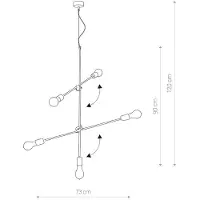 Lyora Hanglamp Sticks Verstelbaar