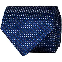 Eton Stropdas blauw/beige, Motief