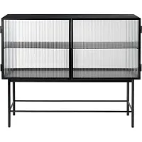 Ferm Living Haze Dressoir Reeded Glass|Black
