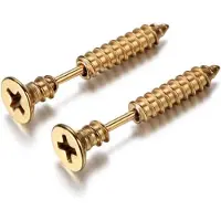 LGT JWLS LGT Jewels Schroef oorbellen Goud