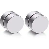 LGT JWLS Magnetische Stud oorbellen Zilver 10mm