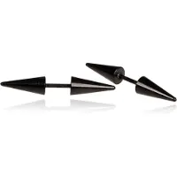 Mendes Titanium Stud oorbellen Spikes Zwart