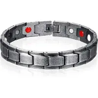 Mendes Magnetische heren armband Edelstaal Used Look