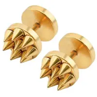 Mendes Spike Stud oorbellen edelstaal Rose