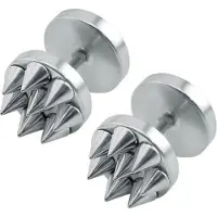 Mendes Spike Stud oorbellen edelstaal Zilver