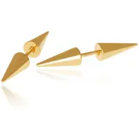 Mendes Titanium Stud oorbellen Spikes Goud