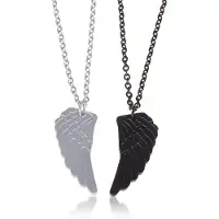 LGT JWLS LGT Jewels Liefde ketting Edelstaal Double Wing