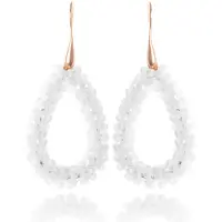 Cilla Jewels Druppel oorbellen Stardust Wit Goudkleurig