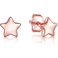 Cilla Jewels dames oorknoppen 925 Zilver Stars Rose