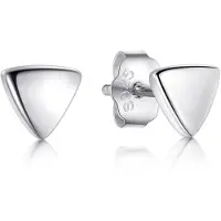 Cilla Jewels dames oorknoppen 925 Zilver Triangle zilver