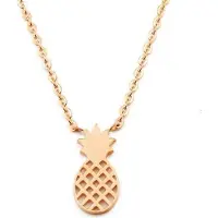 Cilla Jewels dames ketting Pineapple rosegoud Verguld