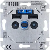 Tradim Led dimmer inbouw 0-150W (Tradim, 2480H, Fase Afsnijding)
