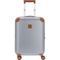 Bric's Amalfi 4-wielige cabinewagen 55 cm zilverkleurig