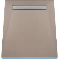 Wiper Betegelbare doucheplaat 90 x 150 cm met goot Showerlay Zonda afvoer horizontale goot hoofdzijde betegelbaar douchebord douchebak gelijkvloers