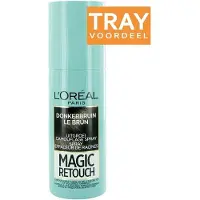 L'Oréal 6x Magic Retouch Uitgroeispray Donkerbruin 75 ml