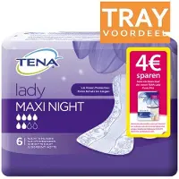 Tena Discreet Protect+ Maxi Night – nachtverbanden voor zwaar urineverlies – 48 stuks