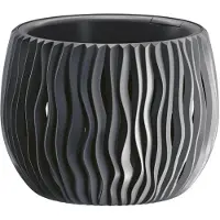 Prosperplast Bloempot met Sandy Bowl inzet DSK180 S433 decoratief antraciet