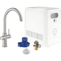 GROHE Blue Professional, standaardmodel, roestvrij staal, hendelgrepen, enkelvoudige afbeelding, type C, keramisch