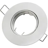 LED line Inbouwspot, Rond, Kantelbaar, Aluminium, Mat Wit
