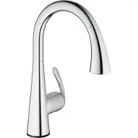 GROHE Zedra touch electronisch keukenkraan met vuistdouche chroom