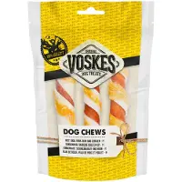 Voskes 10x Hondensnack Stick Runderhuid M Rund met Kip 3 stuks