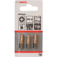 Bosch 2607001548 Philips Bit 25 mm Max Grip - PH3 (3st)
