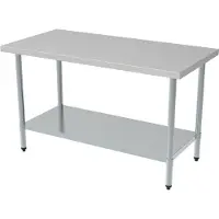 CombiSteel Demontabele RVS Werktafel | Bodemschap | Demontabel | 180cm| | 7490.0050