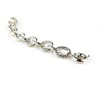 Sophie model Marlene Dietrich armband in brons zilverkleurige schakels