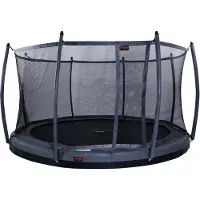 Avyna Trampoline Pro-Line FlatLevel 10 + Royal Class Veiligheidsnet Grijs