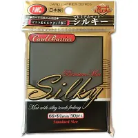 Kmc Standard Sleeves - Silky Matte Black (50 Sleeves)