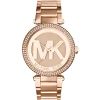 Michael Kors Analoog horloge 'PARKER' goud / rose-goud / transparant