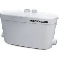 Sanibroyeur Saniaccess vuilwaterdompelpomp fontein-wast-bad-douche-bidet- Wit