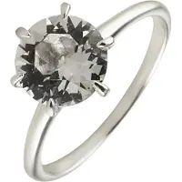 Elli Ring 'Kristall' zilver / transparant
